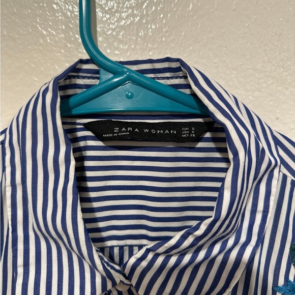 Zara floral embroidery shirt - Picture 6 of 9